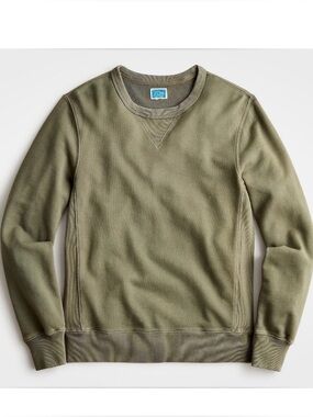 GAP Crewneck Sweatshirt French Terry Garment-Dyed Green Small